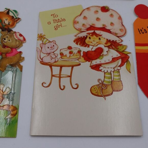Vintage Ephemera Greeting Card Lot Of 80s Vintage Cute Kitchy Cards Written In - Picture 6 of 16
